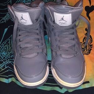 Gray Air Jordan Flight